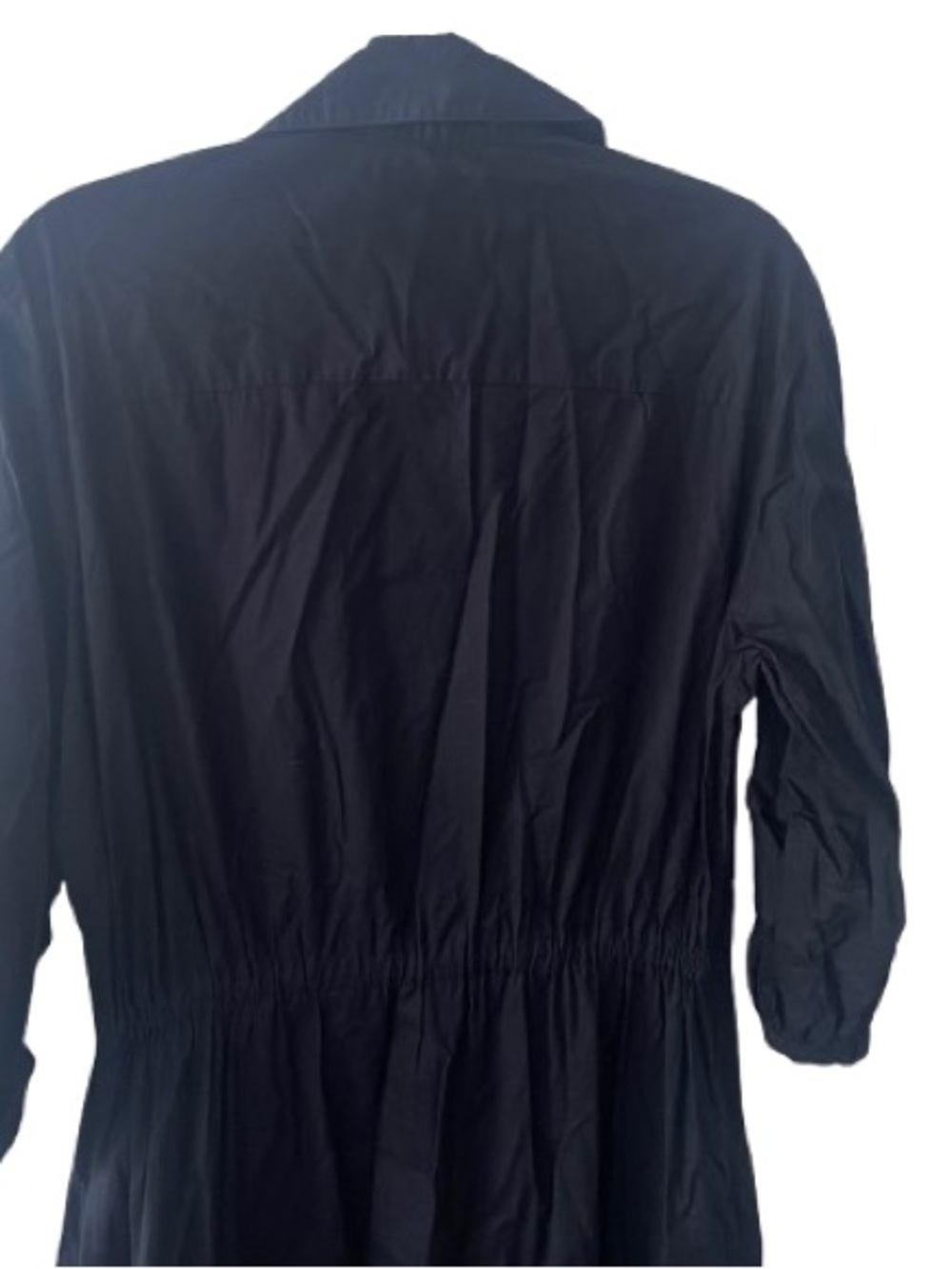 Cara Cara Hutton Black Button-Front Tiered Midi Dress - Picture 10 of 12